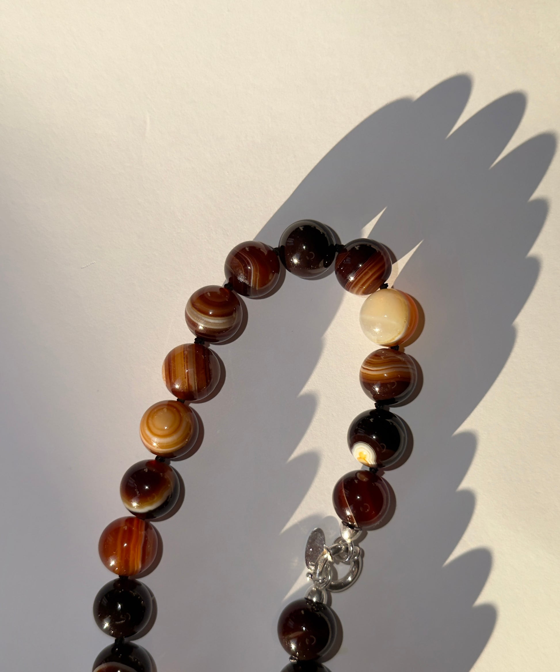 Kavos rudumo vėrinys | Dryžuotas agatas