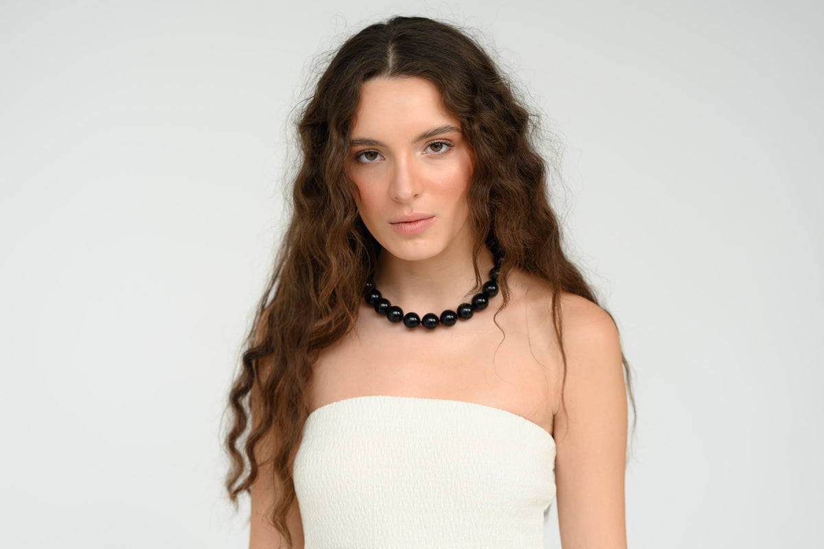 Obsidian necklace