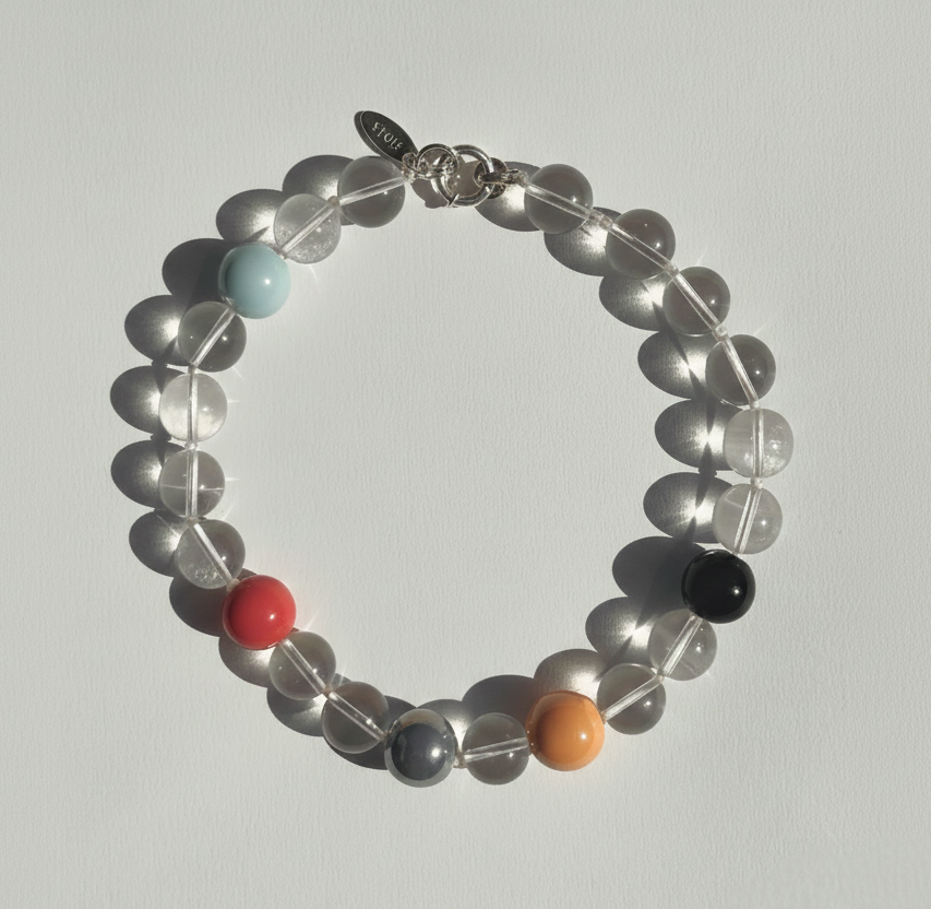 Mass element necklace | Clear Quartz