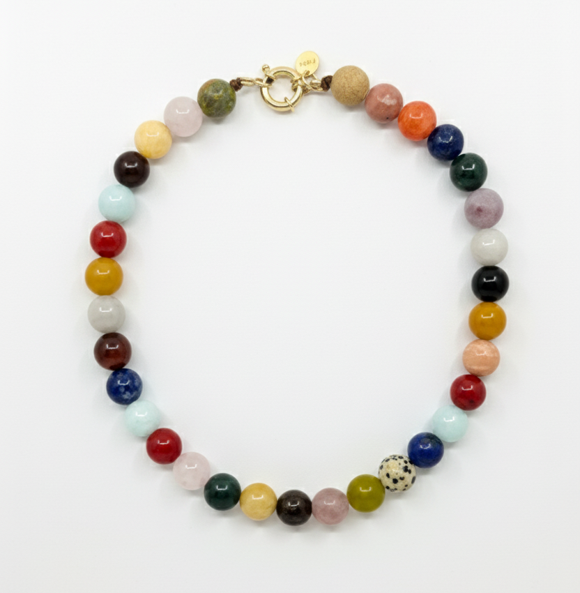 Fusion beads necklace |  12 mm
