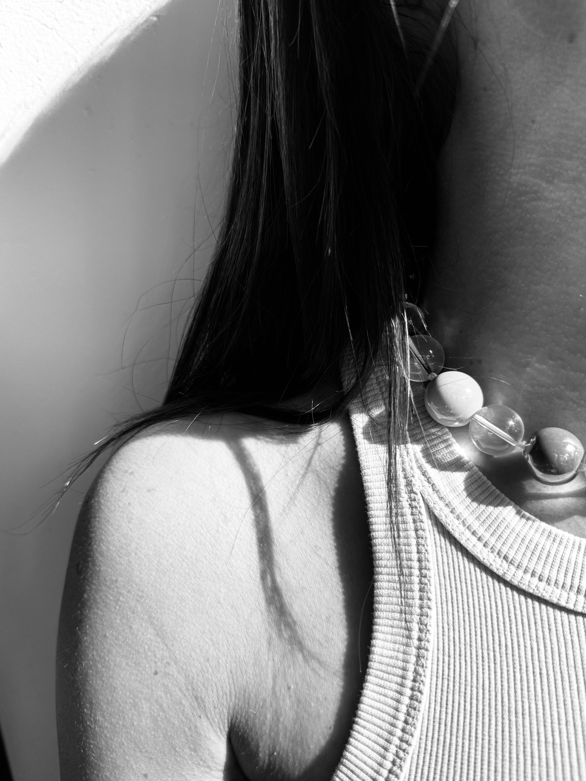 Mass element necklace | Clear Quartz