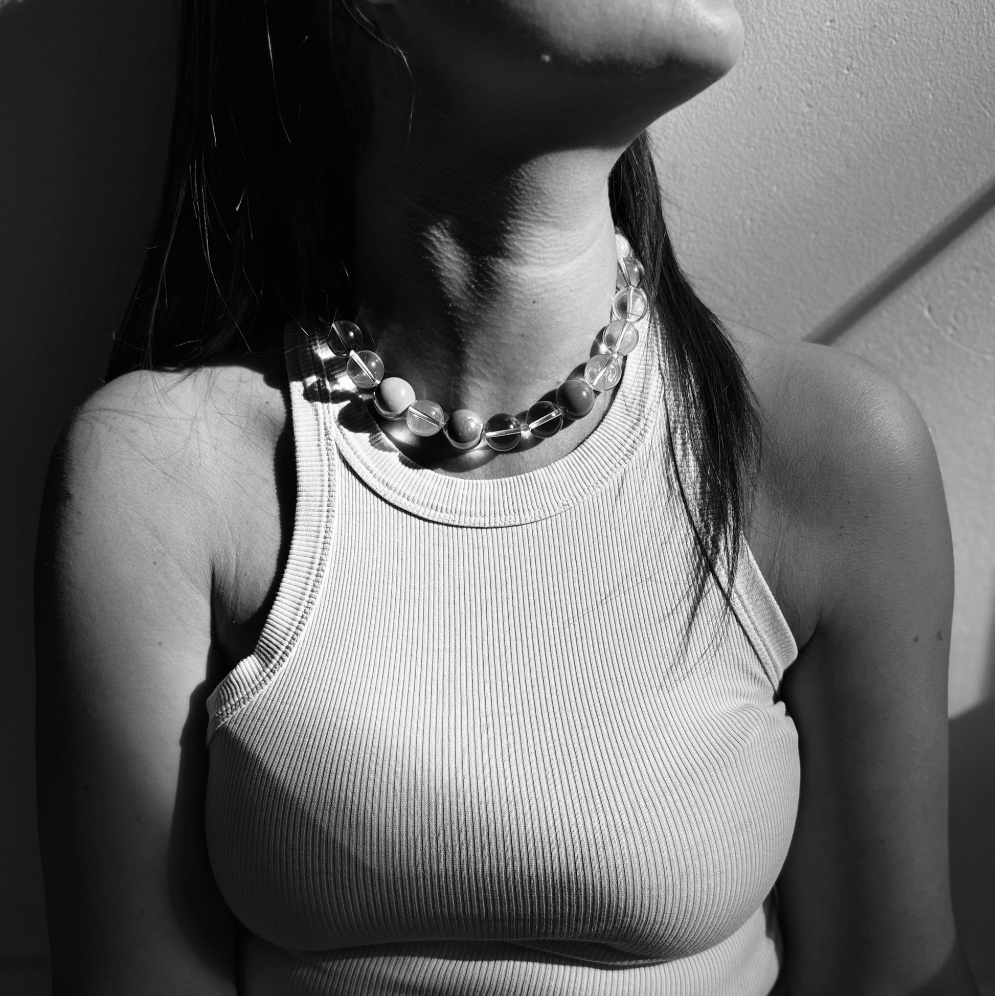 Mass element necklace | Clear Quartz