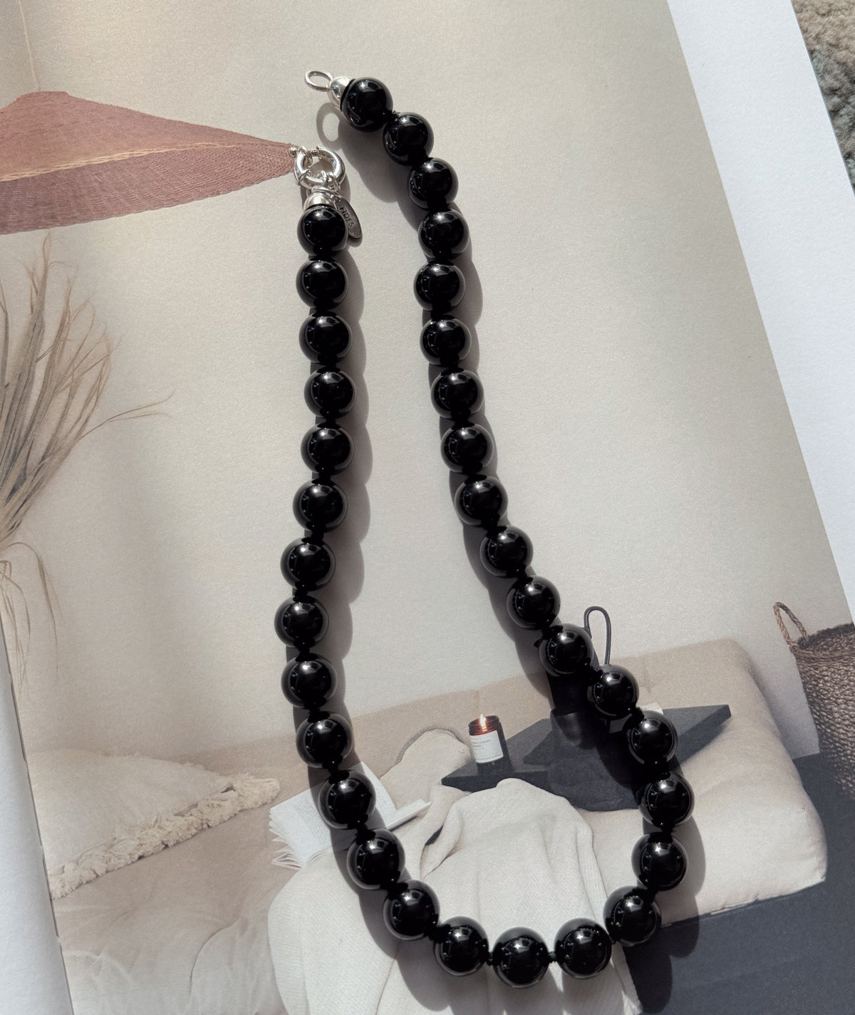 Small Obsidian necklace