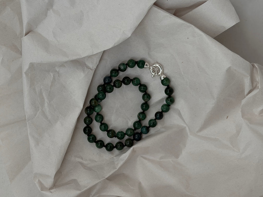 Moss necklace| Fuchsite | Small
