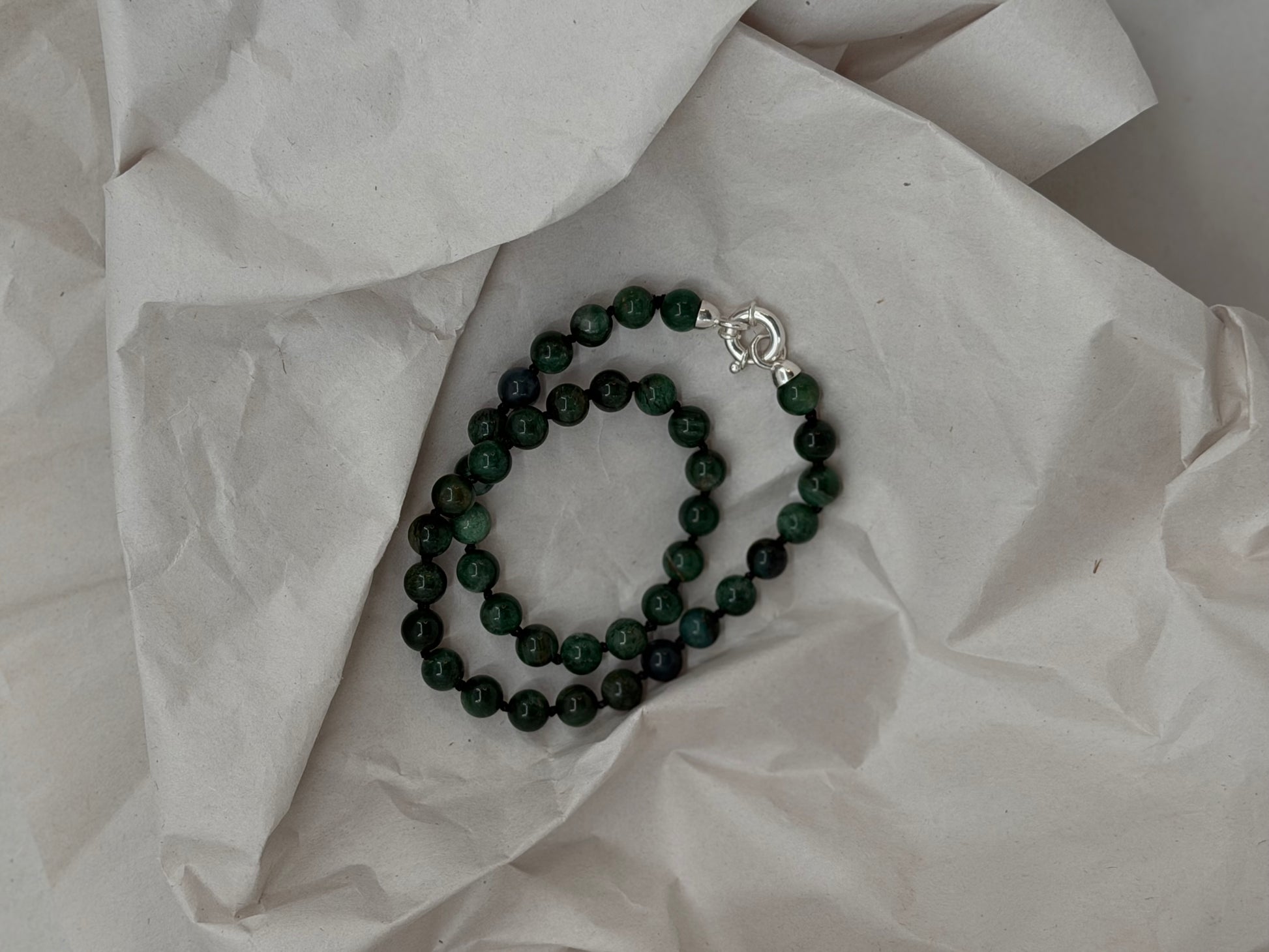 Moss necklace| Fuchsite | Small