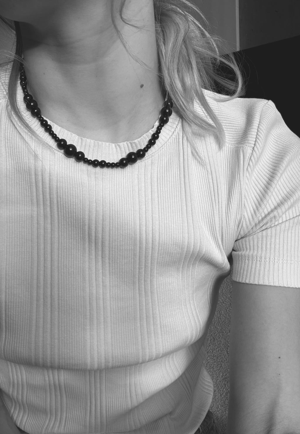 Gradient element necklace | Onyx