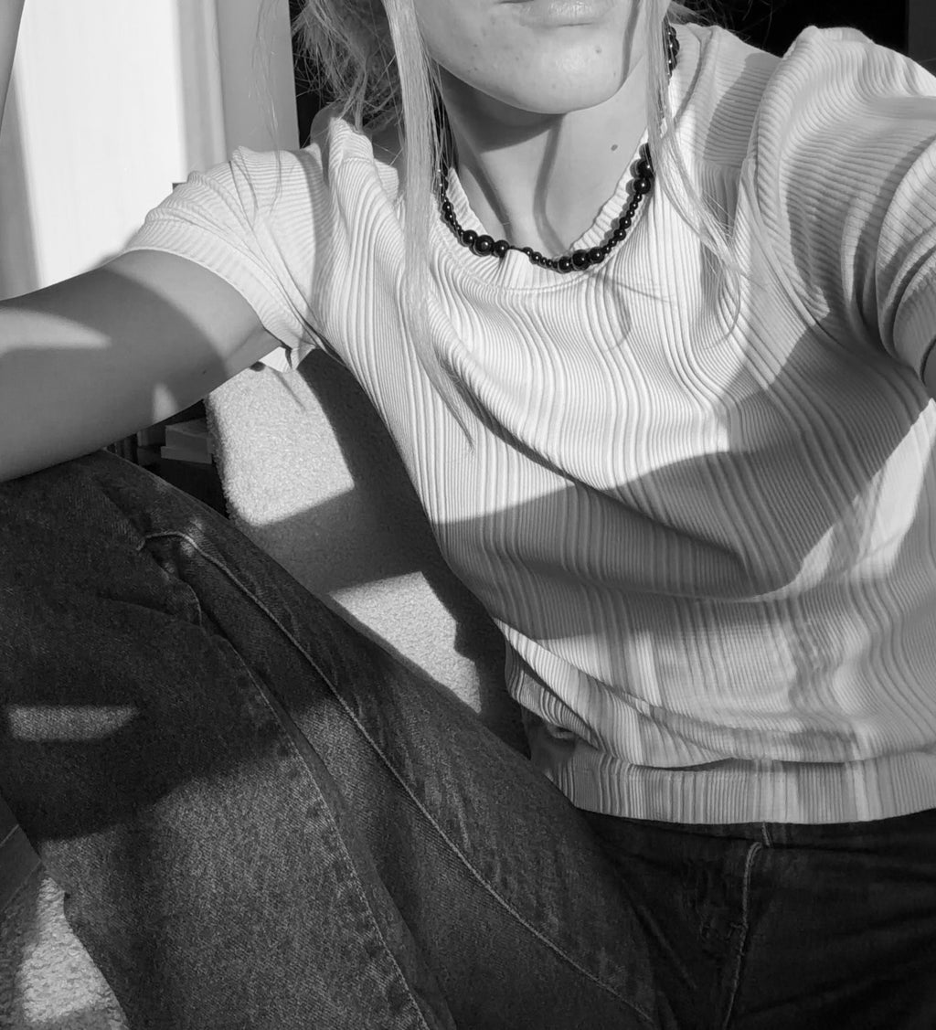 Gradient element necklace | Onyx