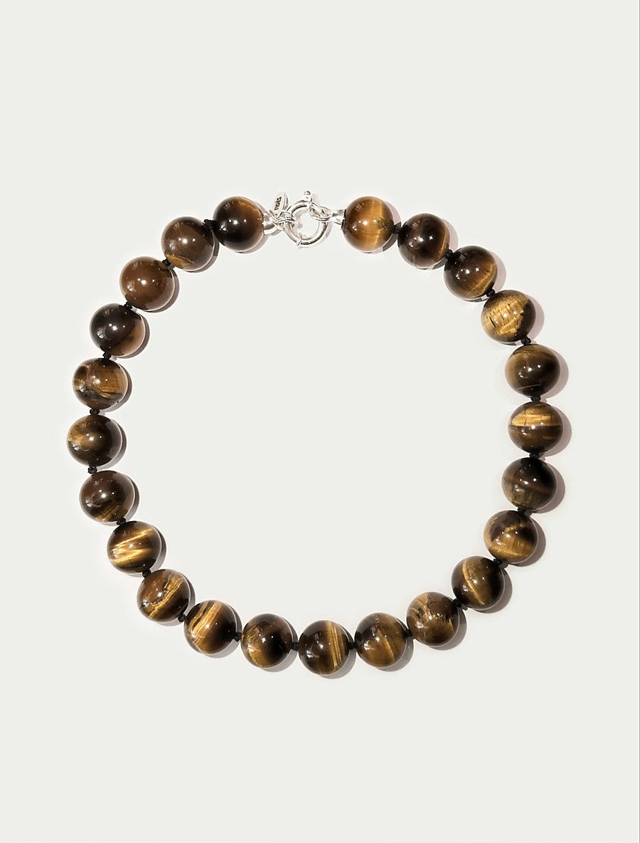 Caramel brown necklace | Tiger eye