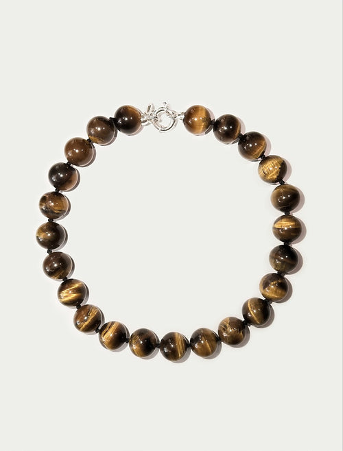 Caramel brown necklace | Tiger eye