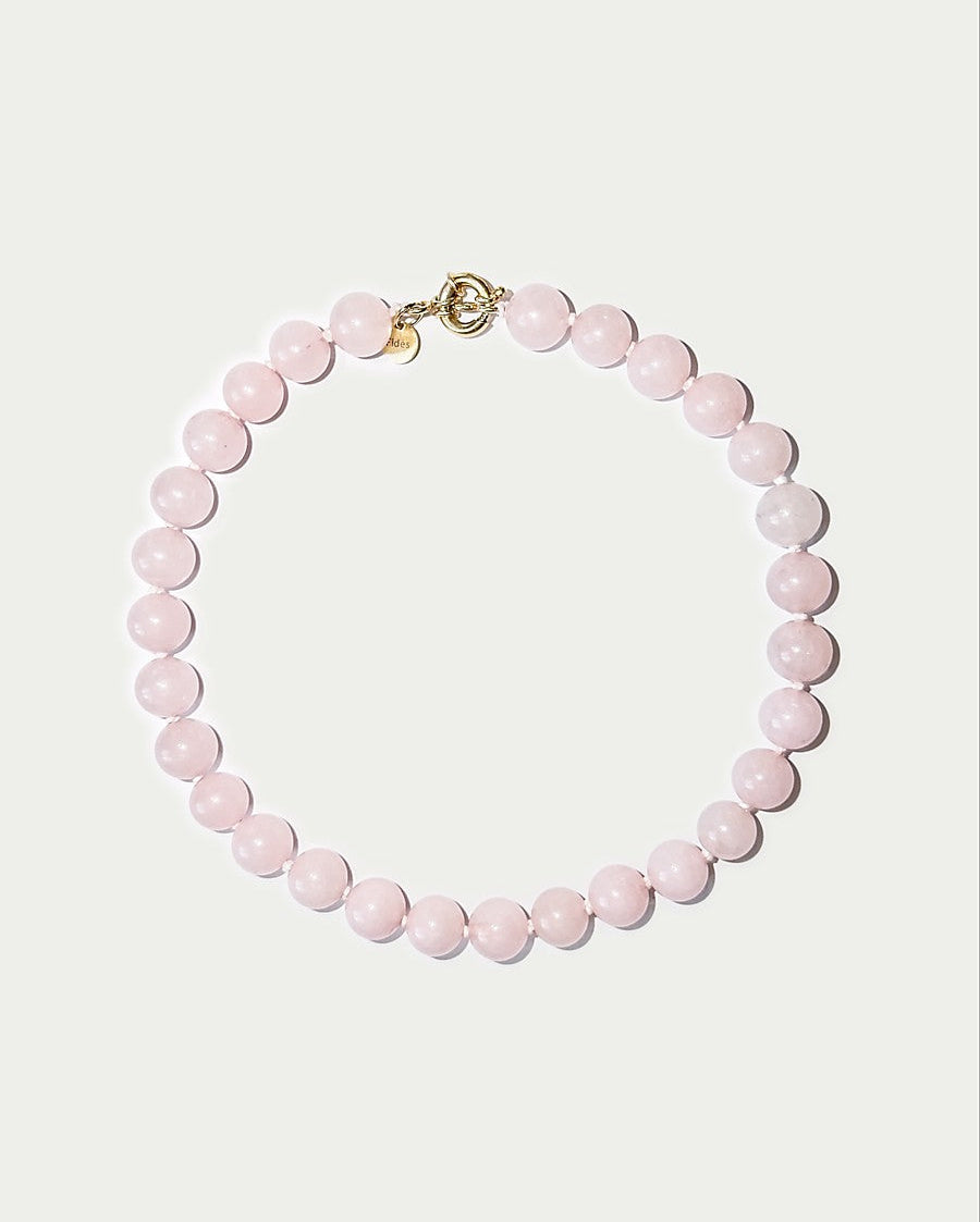 Pastel pink necklace | Rose Quartz