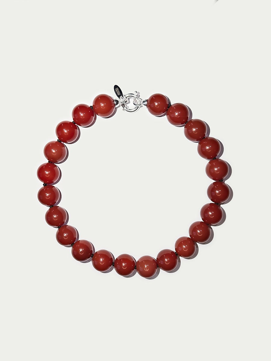 Deep red necklace | Carnelian