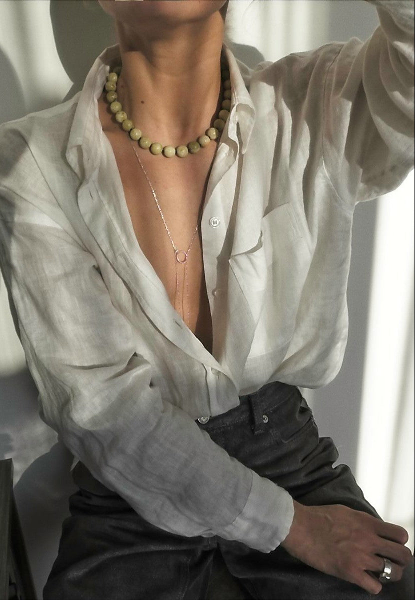 Matcha green necklace | Serpantine