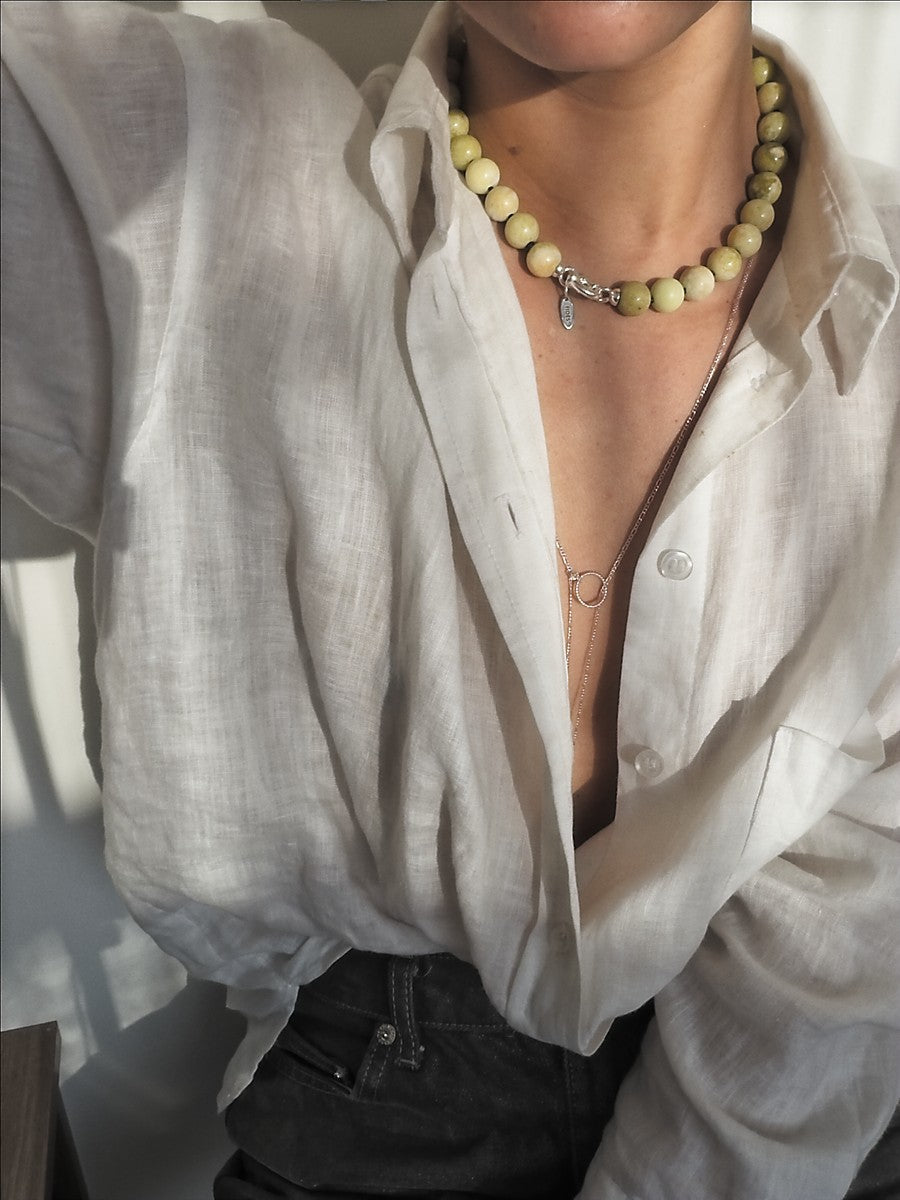 Matcha green necklace | Serpantine