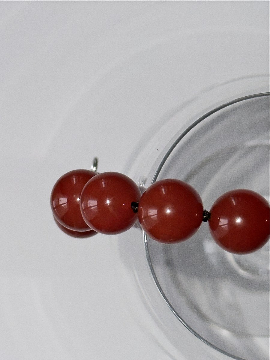 Cherry red bracelet | Carnelian