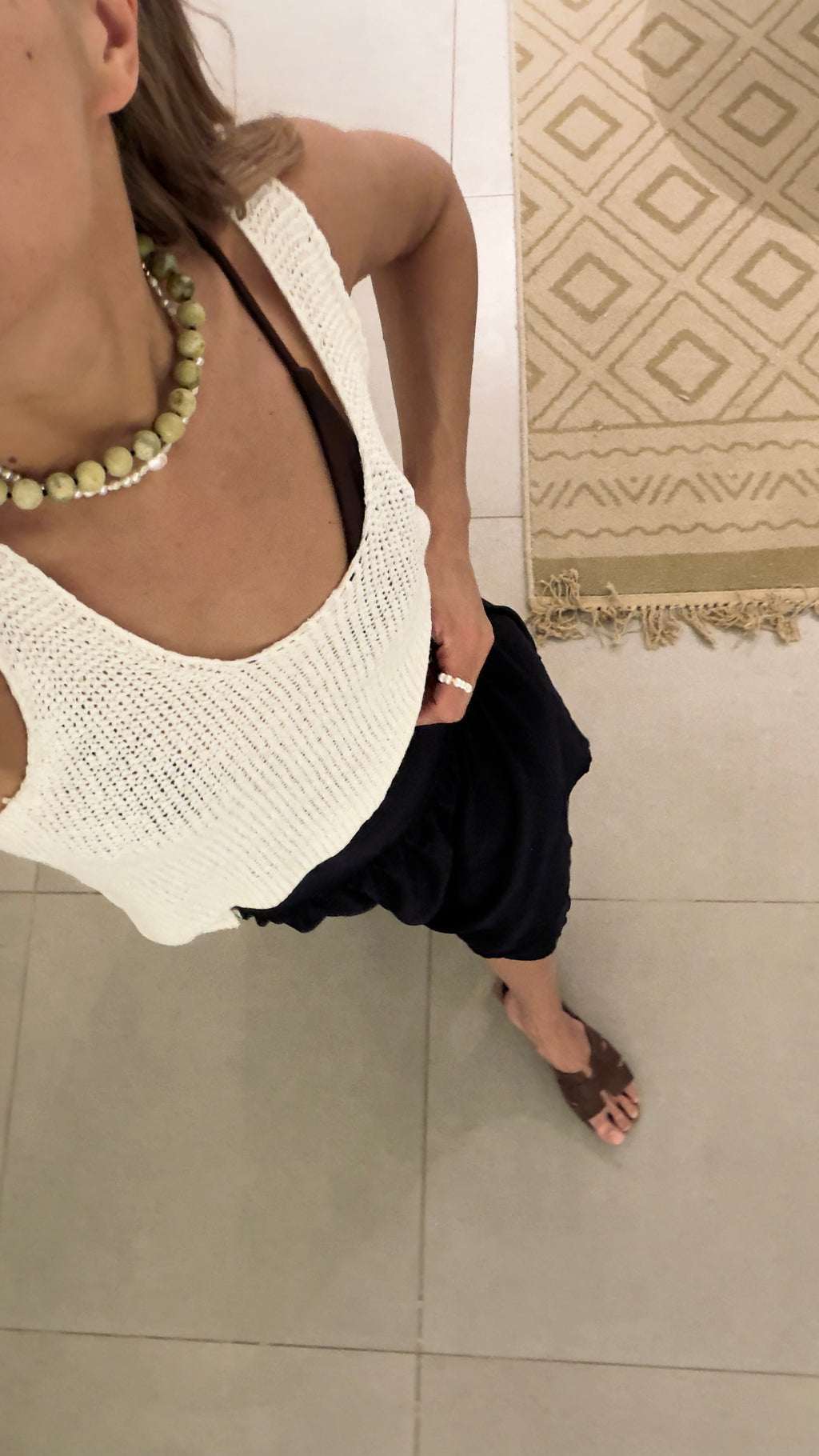 Matcha green necklace | Serpantine