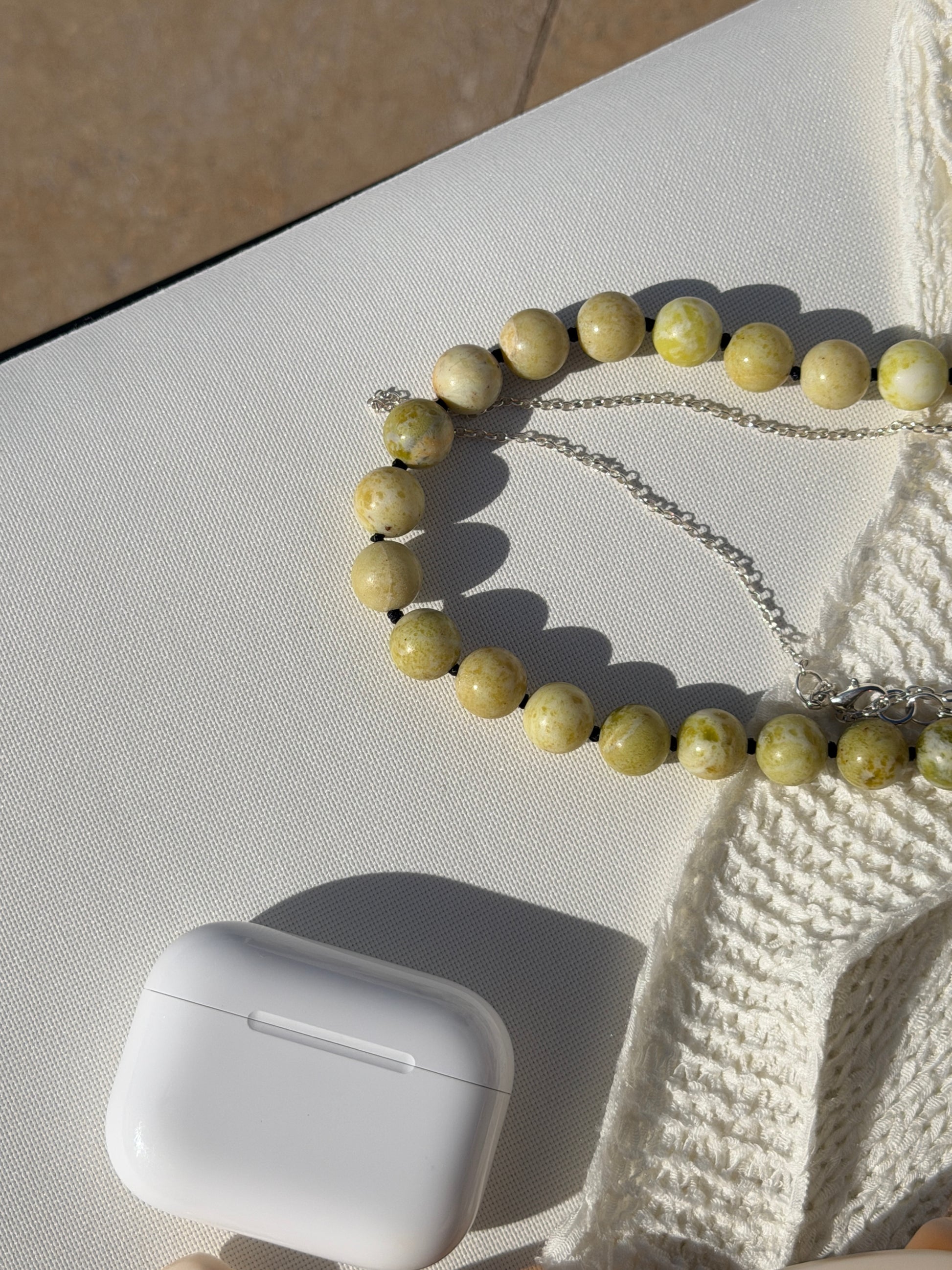 Matcha green necklace | Serpantine
