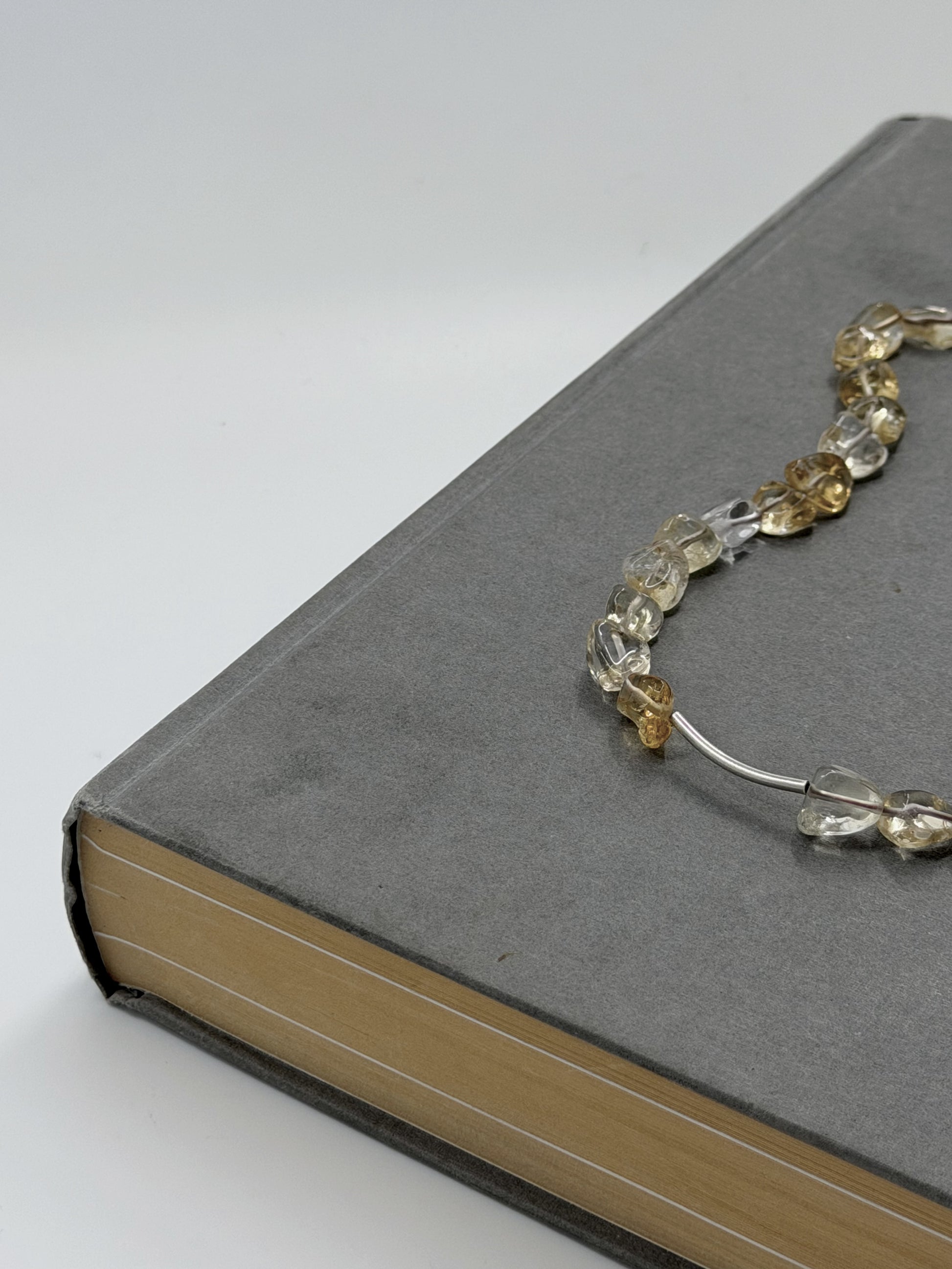 Contemporary element necklace | Citrine